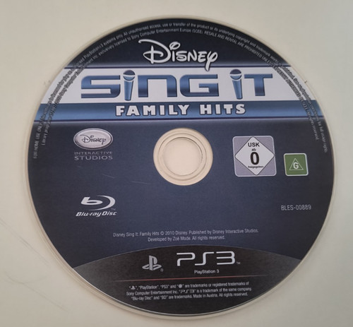 Disney sing family hits ps3 - disney,